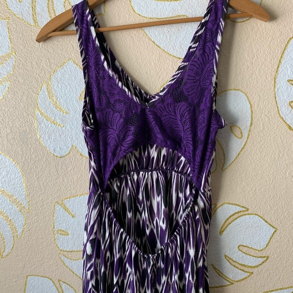 Express | Sleeveless High Low Cut Out Dress - Picture 6 of 9